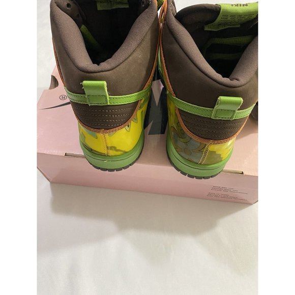 New Mens Size 7.5 Brown Nike SB Dunk High De La Soul Skate Shoes 305050 231